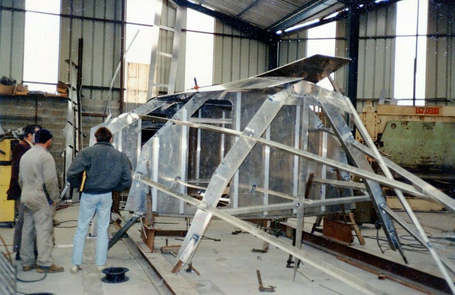 En construction dans le chantier Richeux à St Malo