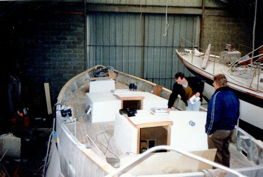 En finition au chantier Labbé à St Malo