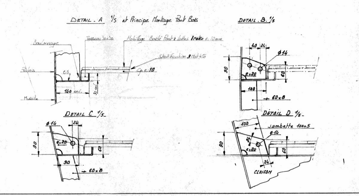 Principe montage pont bois