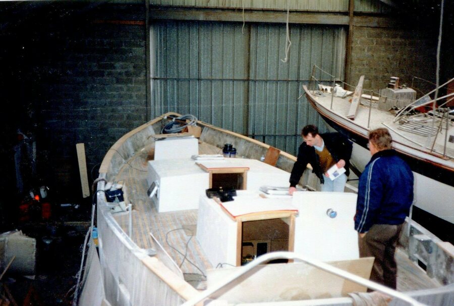 Bruno et raymond Labbé dans le chantier